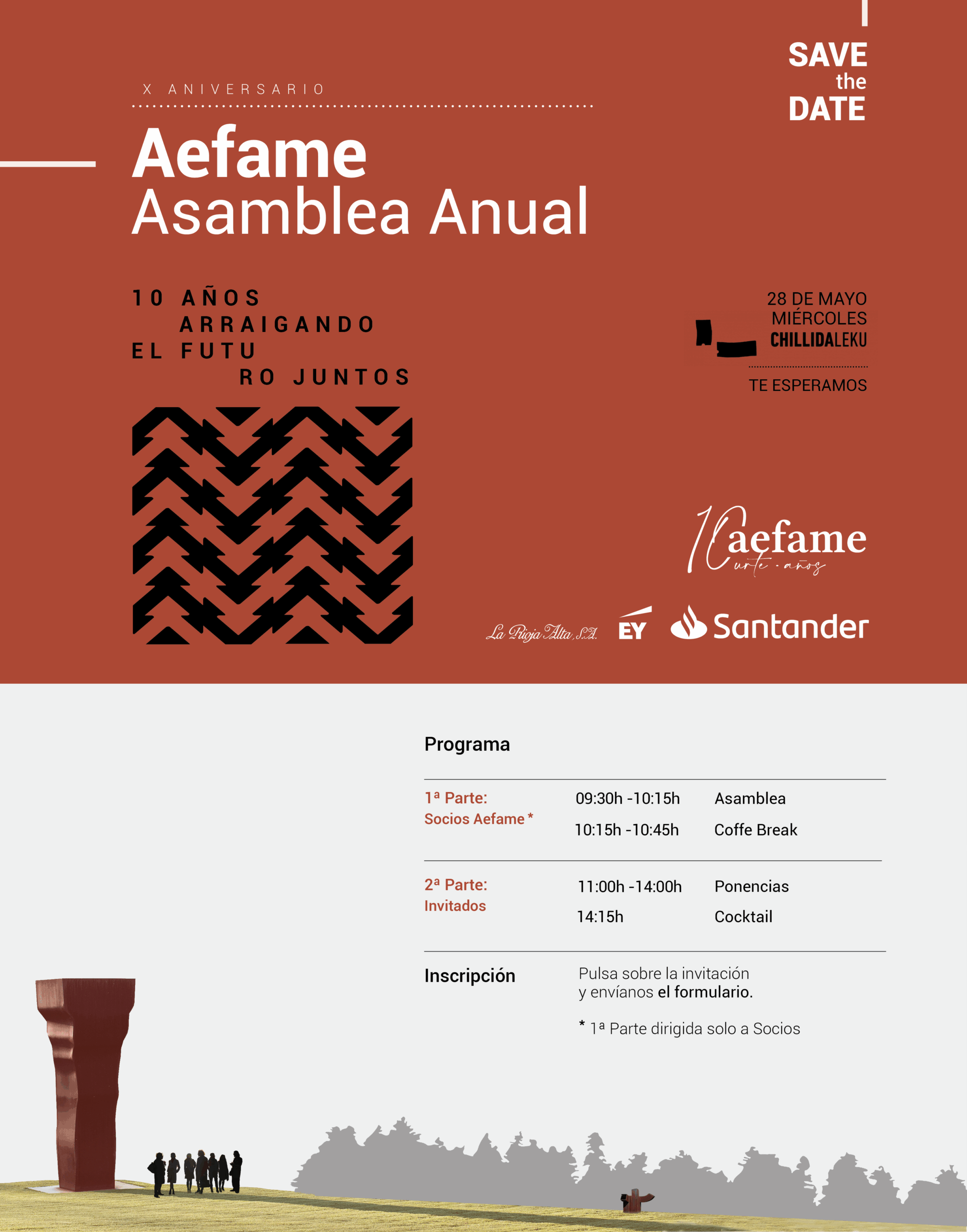 X Aniversario AEFAME - Asamblea Anual 1 Invitacion AEFAME Castellano scaled